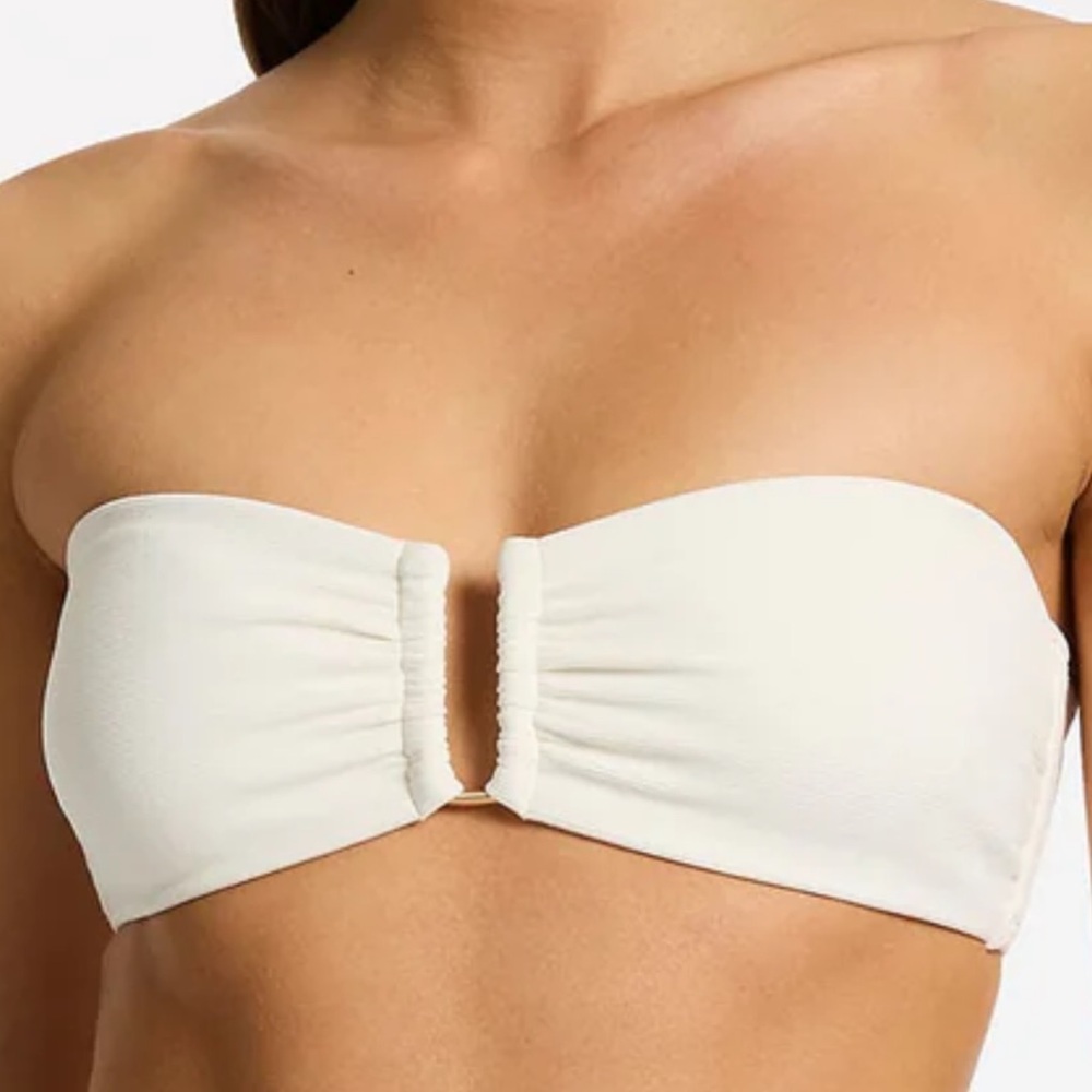JETS AUSTRALIA WHITE BIKINI TOP